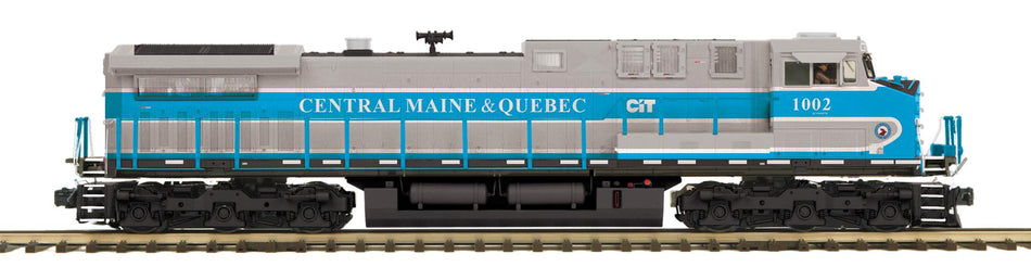 CENTRAL MAINE & QUEBEC O SCALE PREMIER AC4400CW DIESEL ENGINE W/PROTO-SOUND 3.0 (HI-RAIL WHEELS)