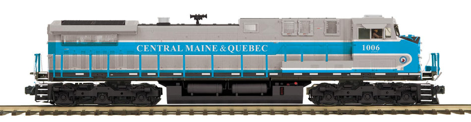 CENTRAL MAINE & QUEBEC O SCALE PREMIER AC4400CW DIESEL ENGINE W/PROTO-SOUND 3.0 (HI-RAIL WHEELS)