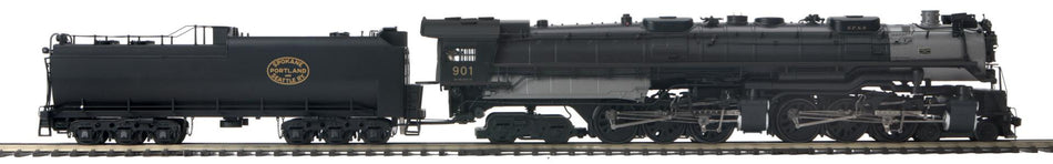 SPOKANE PORTLAND AND SEATTLE O SCALE PREMIER 4-6-6-4 Z-6 CHALLENGER STEAM ENGINE WITHPROTO-SOUND 3.0 (HI-RAIL WHEELS)