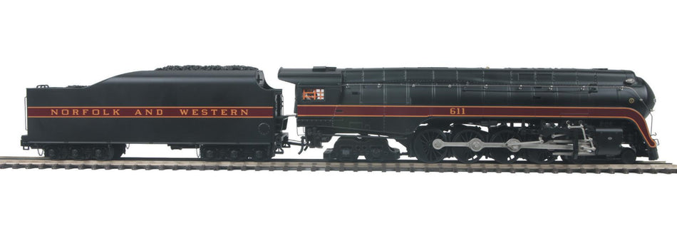 NORFOLK AND WESTERN O SCALE PREMIER 4-8-4 J STEAM LOCOMOTIVE WITHPROTO-SOUND 3.0 (HI-RAIL WHEELS)
