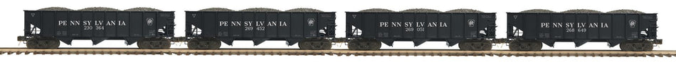 PENNSYLVANIA 4-CAR 3-BAY HOPPER SET