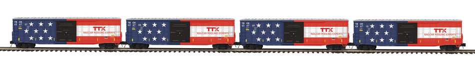 TTX 50' WAFFLE BOX SET - SEMIQUINCENTENNIAL SCHEME