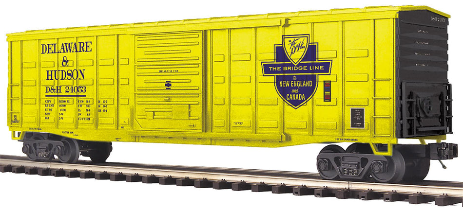 DELAWARE AND HUDSON O SCALE PREMIER 50' WAFFLE BOX CAR