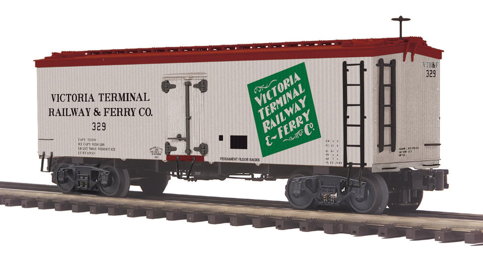MTH VICTORIA TERMINAL RAILWAY AND FERRY COMPAY (#329) 36' WOODSIDED REEFER