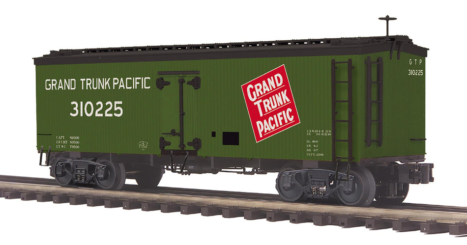 GRAND TRUNK PACIFIC O SCALE PREMIER 36' WOODSIDED REEFER CAR