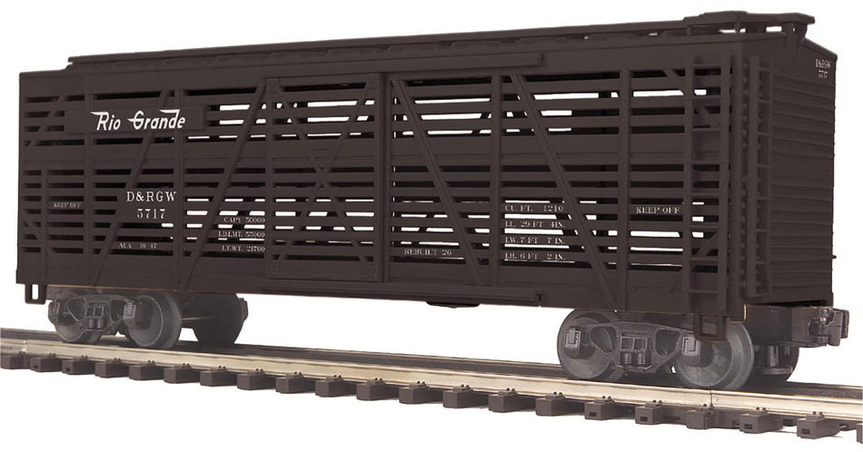 DENVER AND RIO GRANDE STEEL SIDED STOCK CAR
