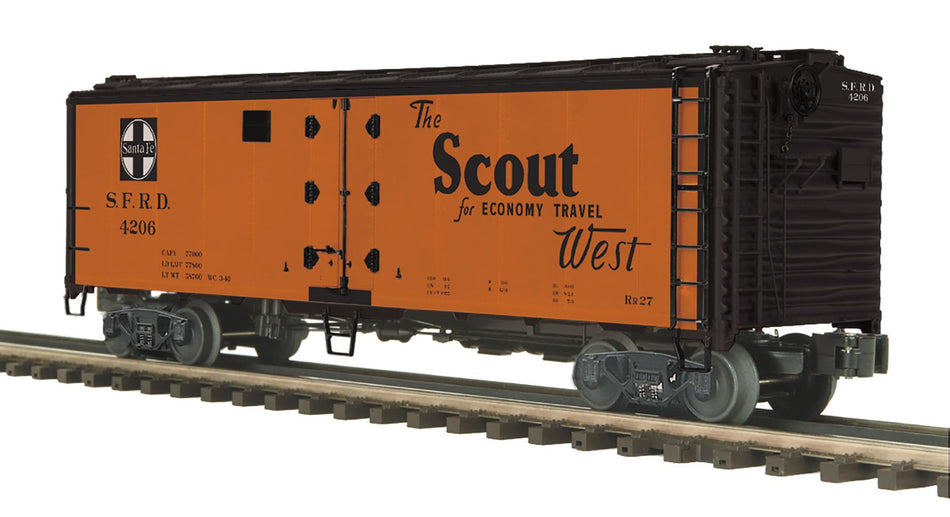 SANTA FE 40' STEEL SIDED REEFER CAR