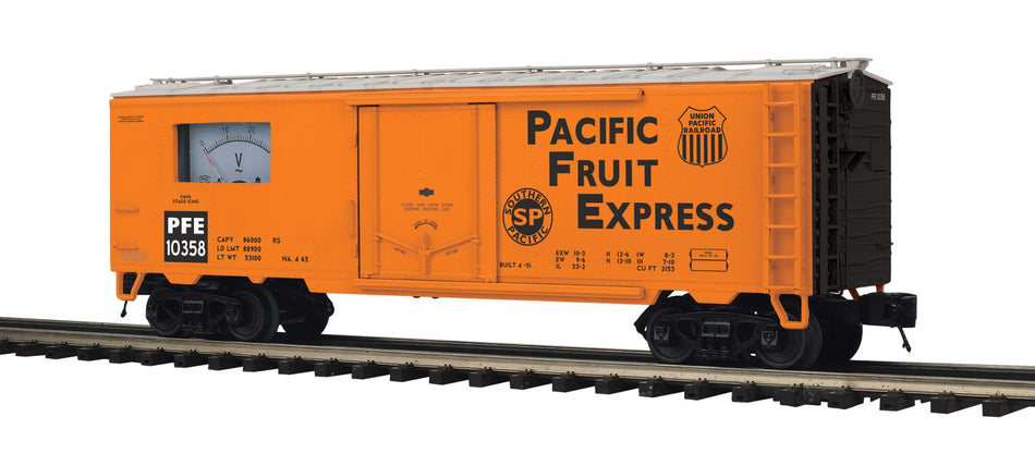 PACIFIC FRUIT EXPRESS 40' STEEL SIDED POWER METER CAR