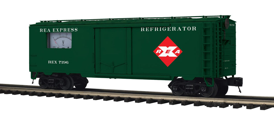 RAILWAY EXPRESS AGENCY 40' STEEL SIDED POWER METER CAR