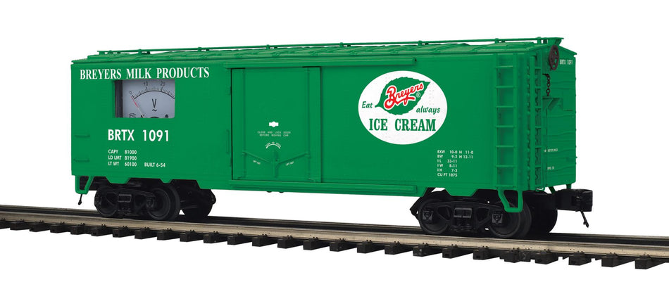 BREYERS ICE CREAM 40' STEEL SIDED POWER METER CAR