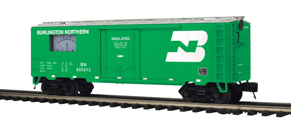 BURLINGTON NORTHERN 40' STEEL SIDED POWER METER CAR