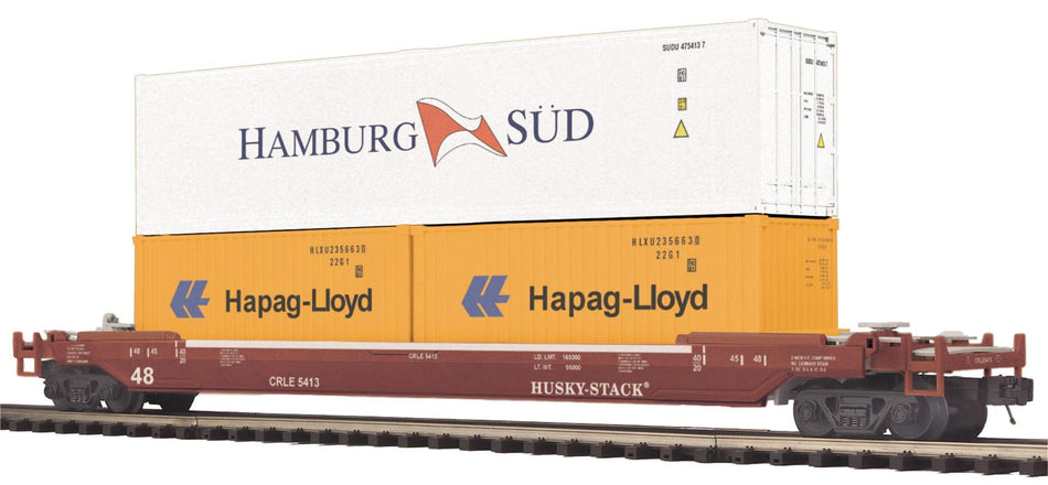COE RAIL HUSKY STACK CAR (HAMBURG SUD & HAPAG-LLOYD)