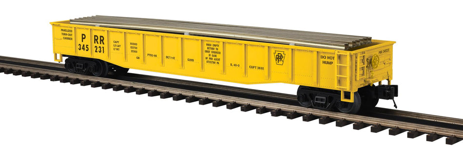 PENNSYLVANIA GONDOLA WITH RAIL LOAD