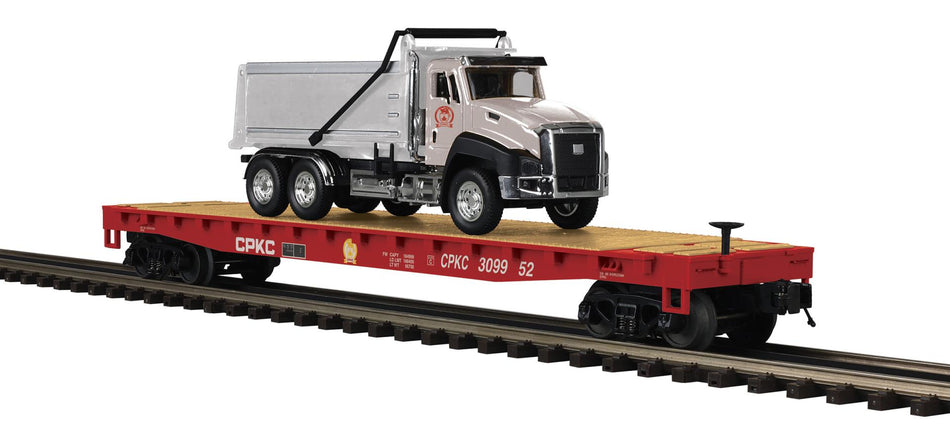 CANADIAN PACIFIC FLAT CAR WITH DUMP TRUCK