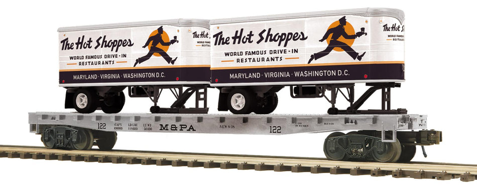 MARYLAND & PENNSYLVANIA FLAT CAR W/PUP TRAILERS - BOTH NUMBERS