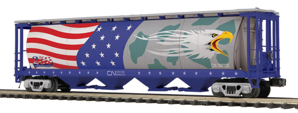 CANADIAN NATIONAL 100 TON HOPPER CAR  SCREAMING EAGLE  250TH BIRTHDAY