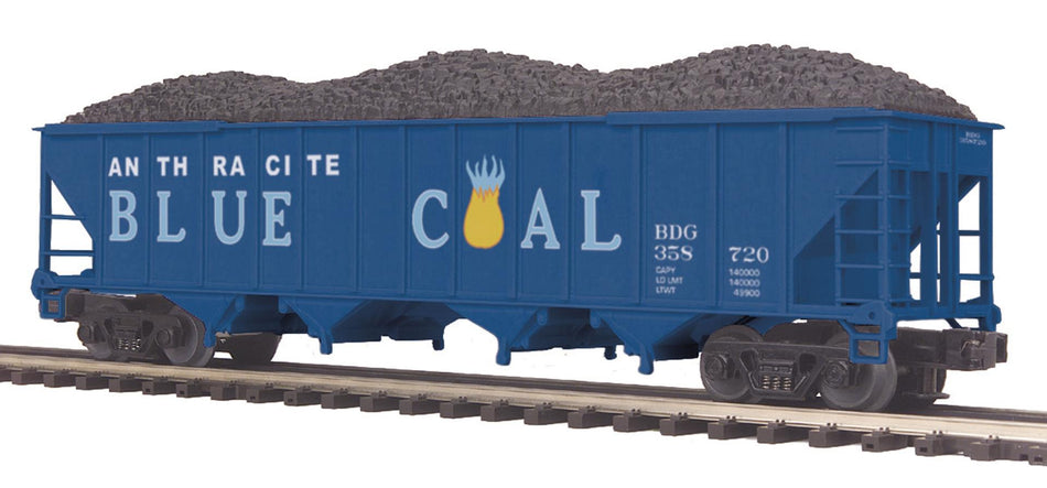 BLUE COAL #358727 4-BAY HOPPER CAR