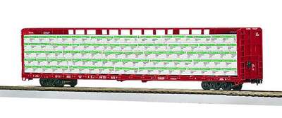 CP CENTER I-BEAM FLATCAR W. LUMBER LOAD