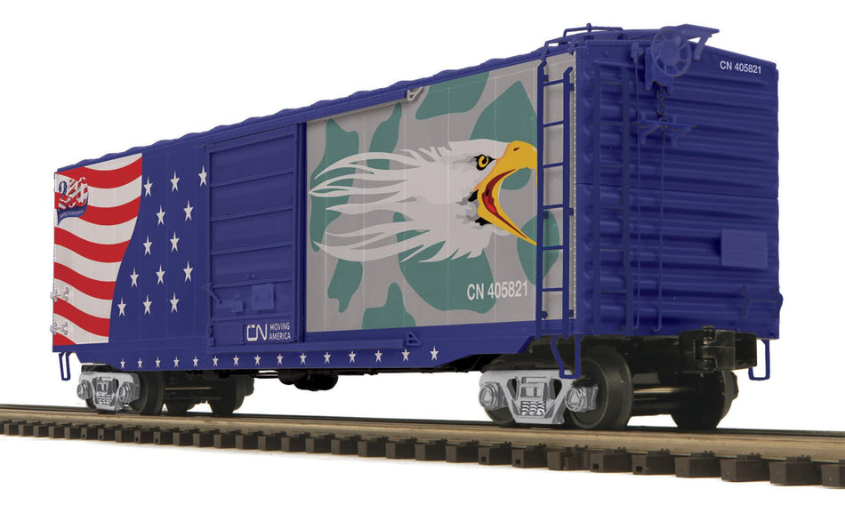 CANADIAN NATIONAL SCREAMING EAGLE 50’ PS-1 BOX CAR # 405821, 405843 250TH BIRTHDAY