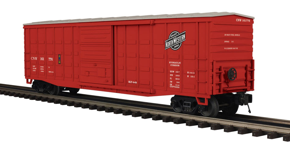 BUY BOTH CAR NUMBERS AND SAVE   CHICAGO NORTHWESTERN 50' WAFFLE BOX  #161776, 161795