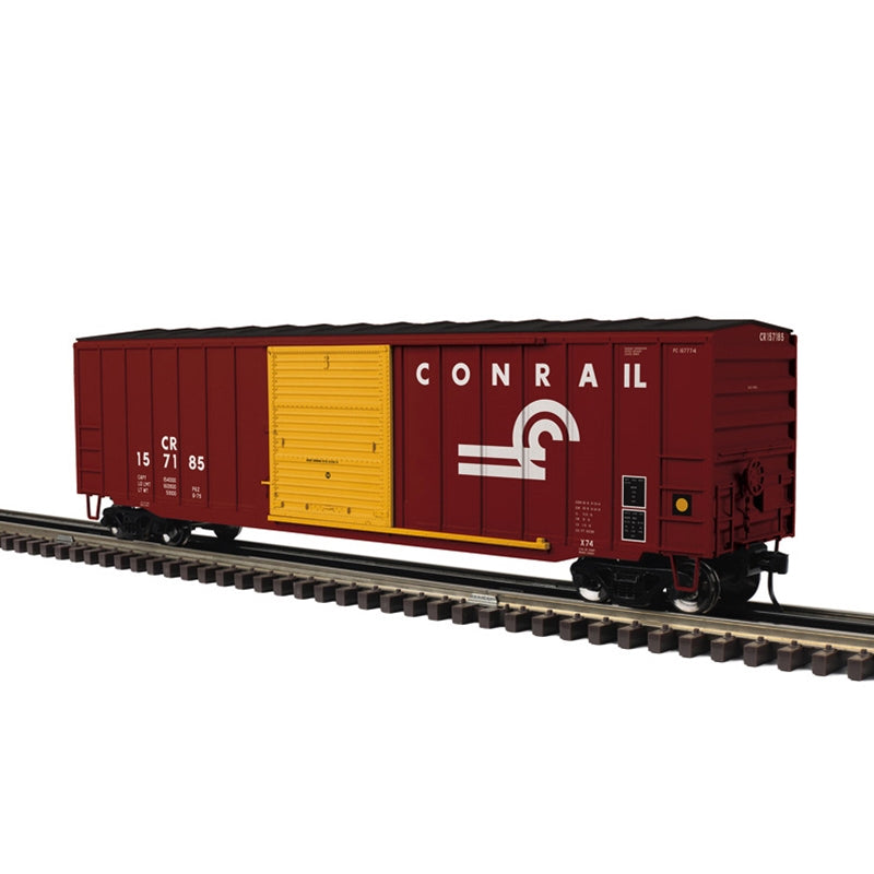 ATLAS O 50'6 BOXCAR CONRAIL (YELLOW DOOR) 157185, 215184  3-RAIL