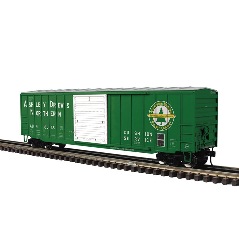 ATLAS O 50'6 BOXCAR ASHLEY DREW & NORTHERN 8035, 8097  2-RAIL
