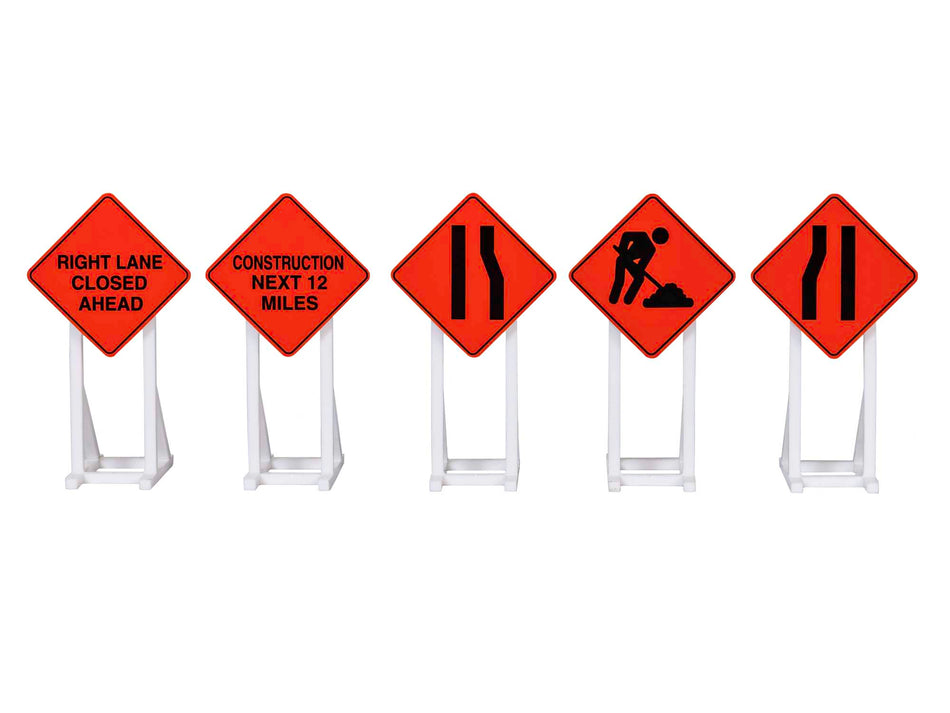 CONSTRUCTION SIGNS 5-PACK