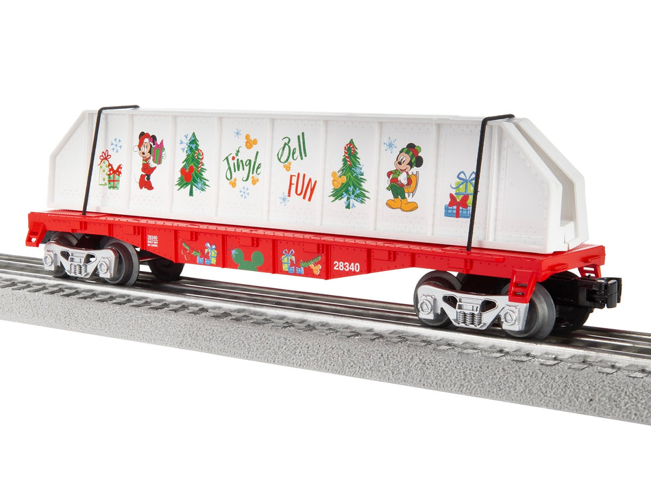 MICKEY & FRIENDS CHRISTMAS FLATCAR WITH GIRDERS