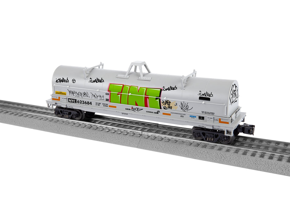 CONRAIL (NYC) COIL CAR #623684 W/GRAFFITI