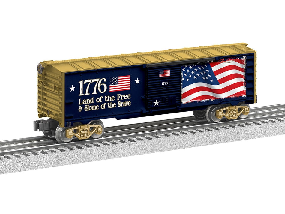 AMERICAN FLAG LED CAR