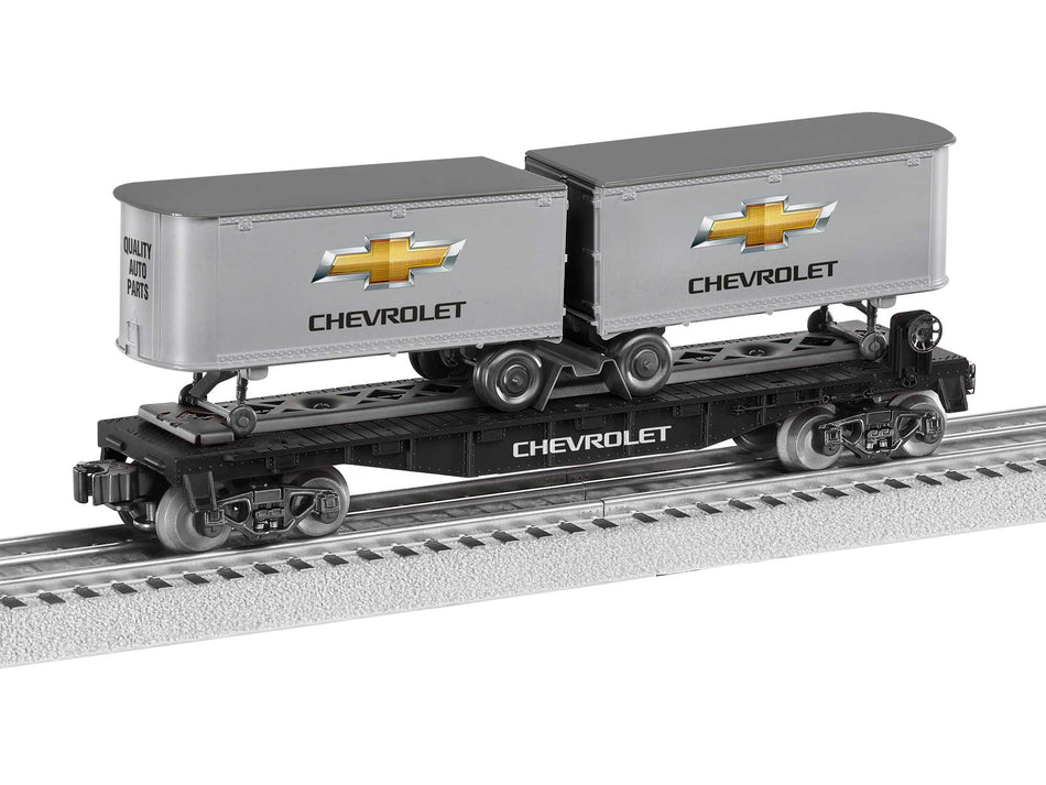 CHEVY FLATCAR WITH PIGGYBACK TRAILERS