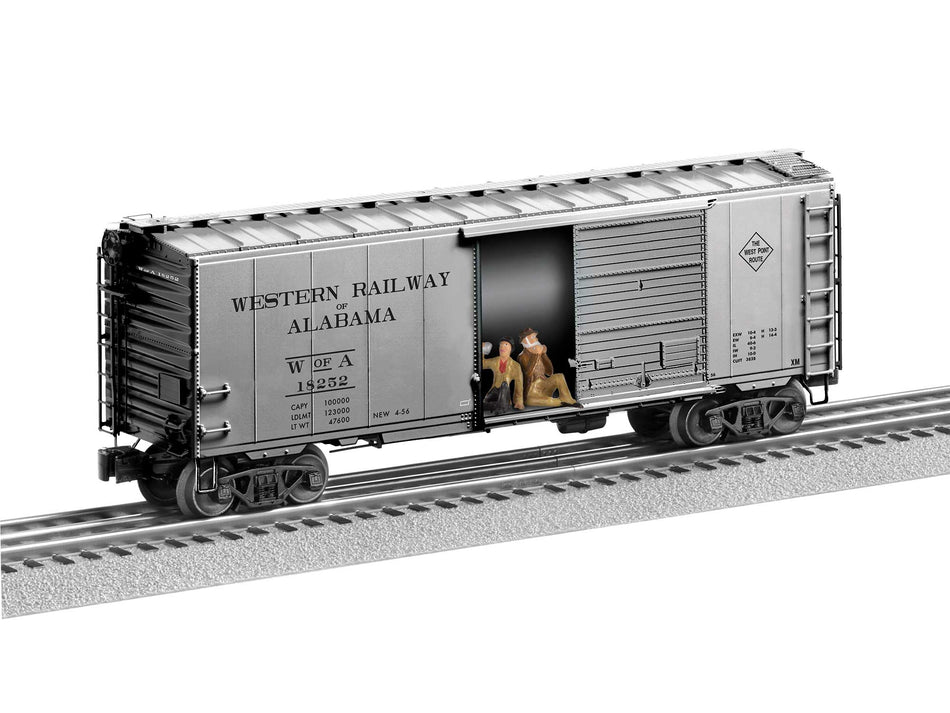 WESTERN OF ALABAMA HOBO BOXCAR #18252