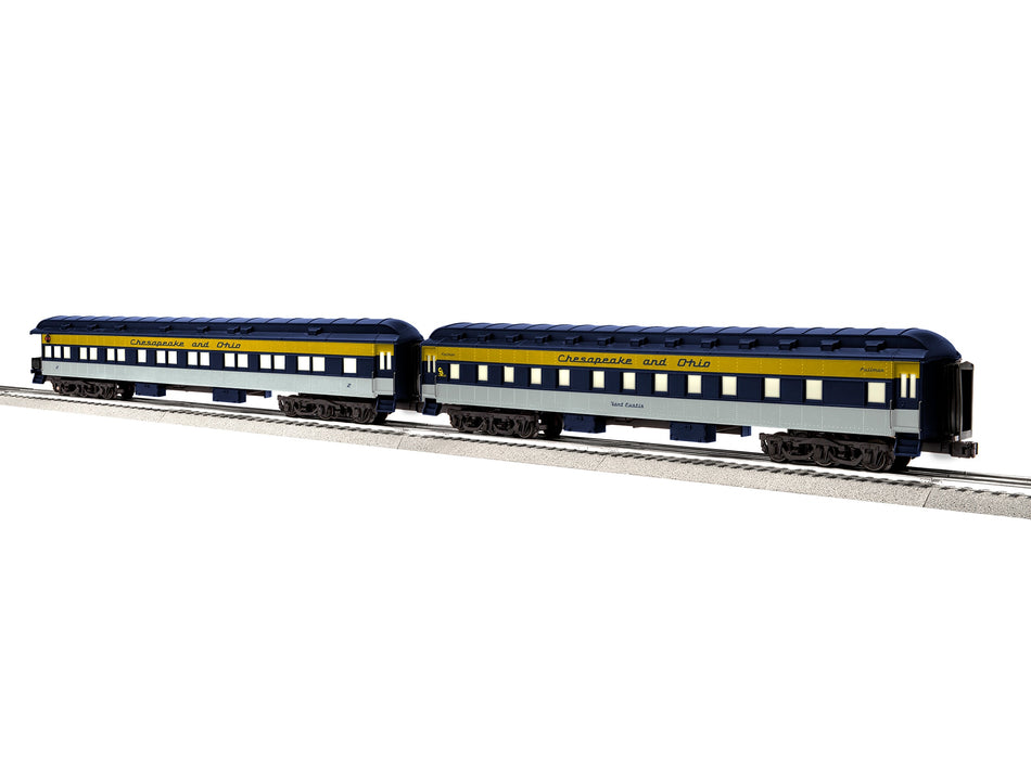 CHESAPEAKE & OHIO 18" PASSENGER CAR 2-PACK C FORT EUSTIS/#2