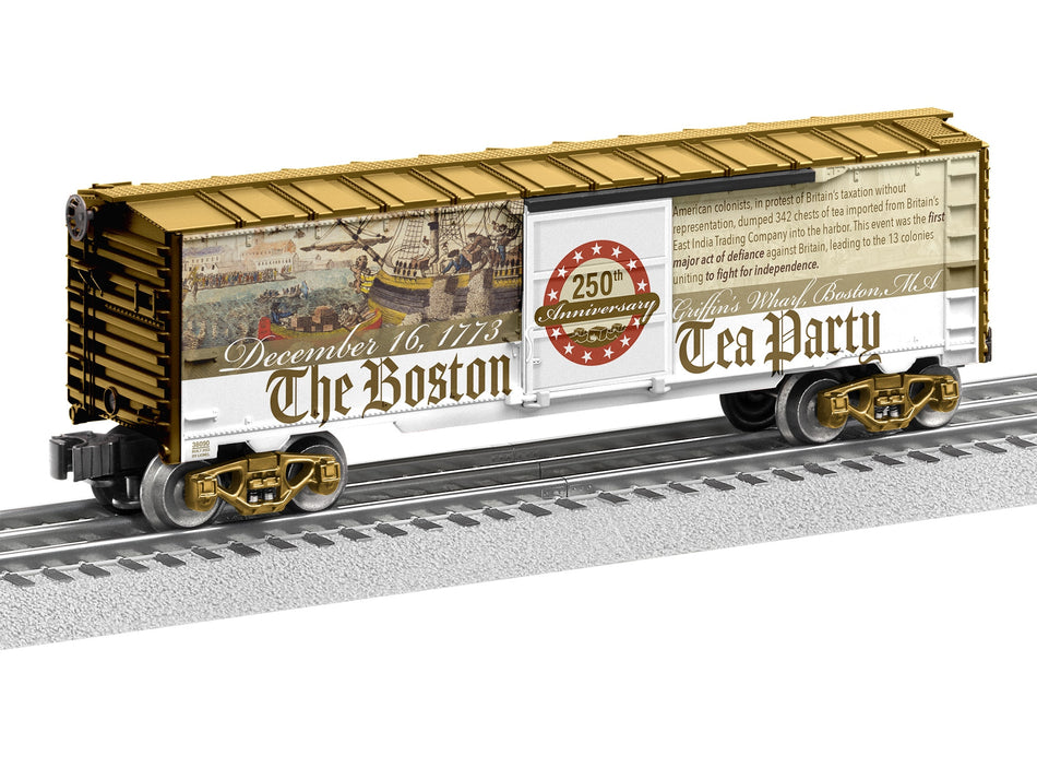 AMERICAN HISTORY BOSTON TEA PARTY BOXCAR