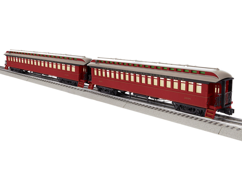NEW YORK CENTRAL SEMI-VESTIBULE WOOD COACH 2-PACK