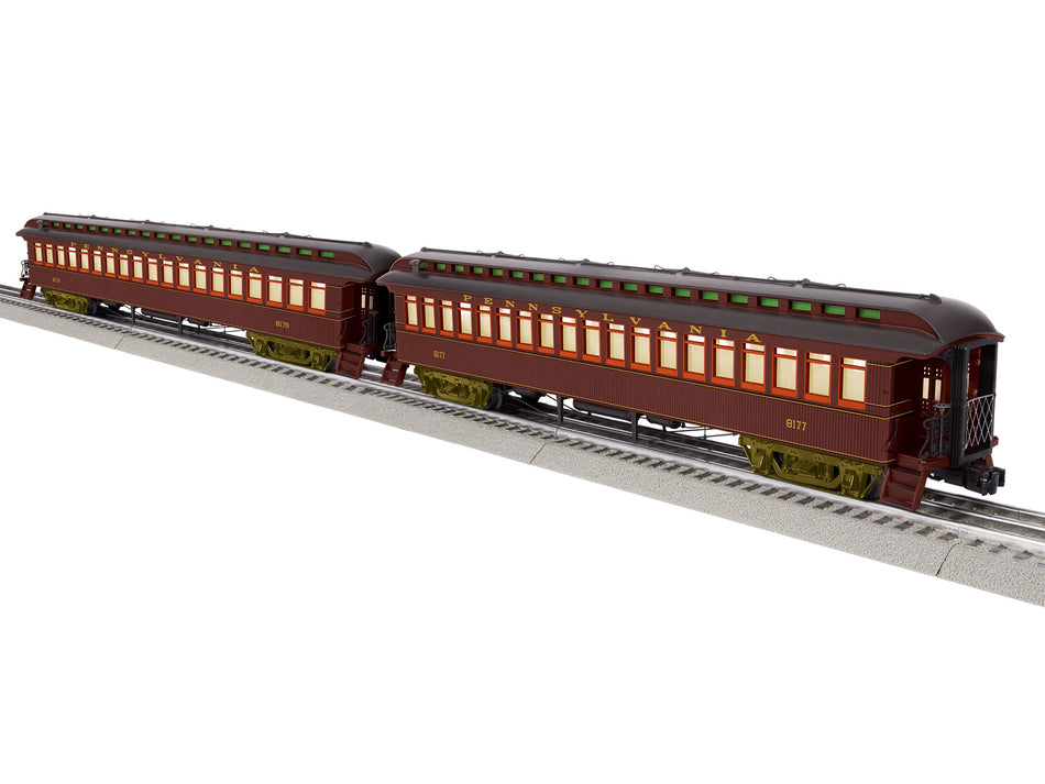 PENNSYLVANIA SEMI-VESTIBULE WOOD COACH 2-PACK