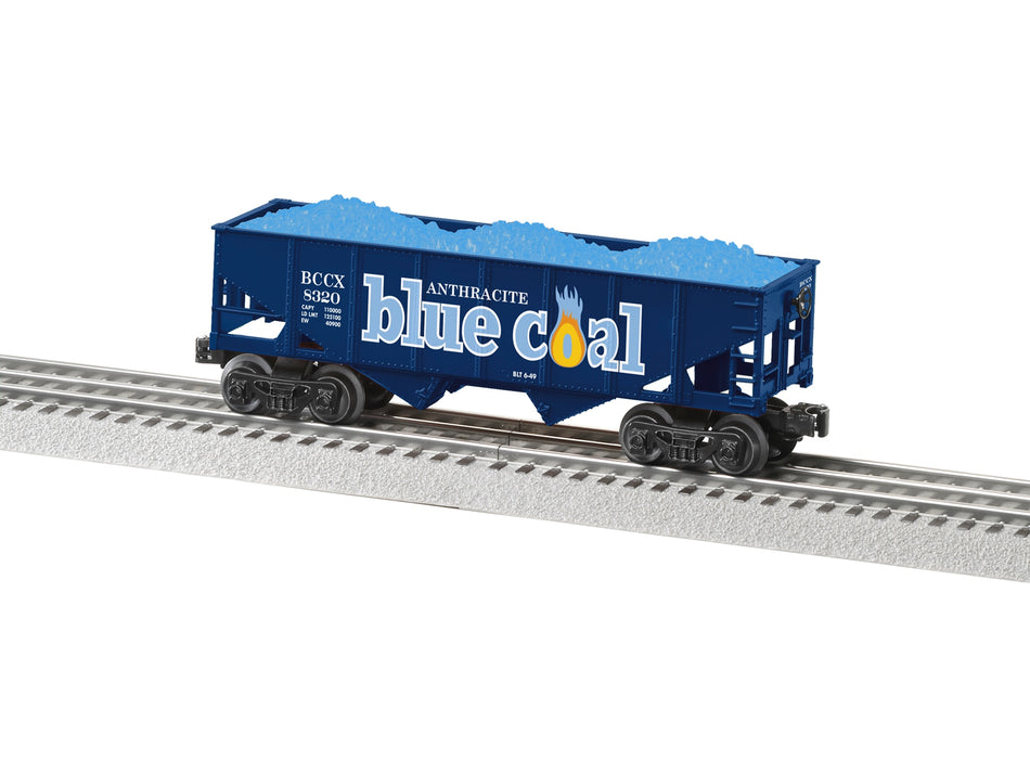 BLUE COAL CO. HOPPER WITH COAL LOAD