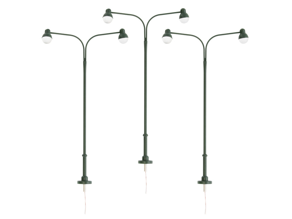 DOUBLE ARM GLOBE LIGHT 3-PACK