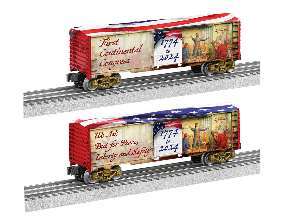 FIRST CONTINENTAL CONGRESS 250TH ANNIVERSARY BOXCAR
