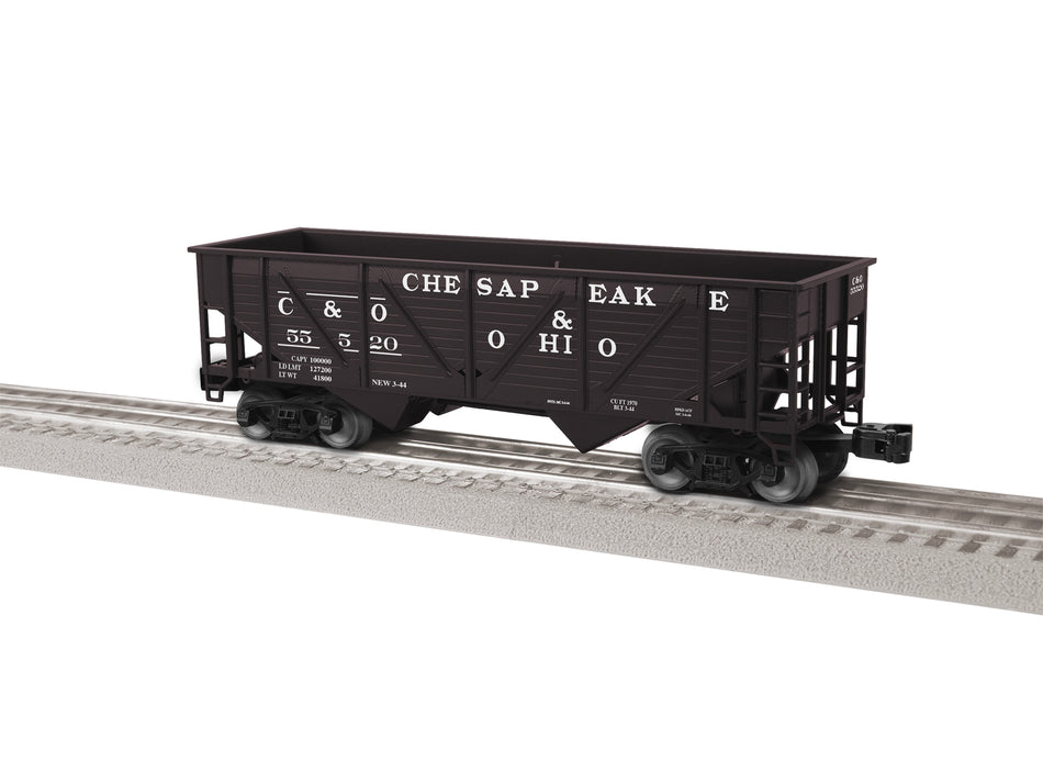 CHESAPEAKE & OHIO COMPOSITE 2-BAY HOPPER #55520