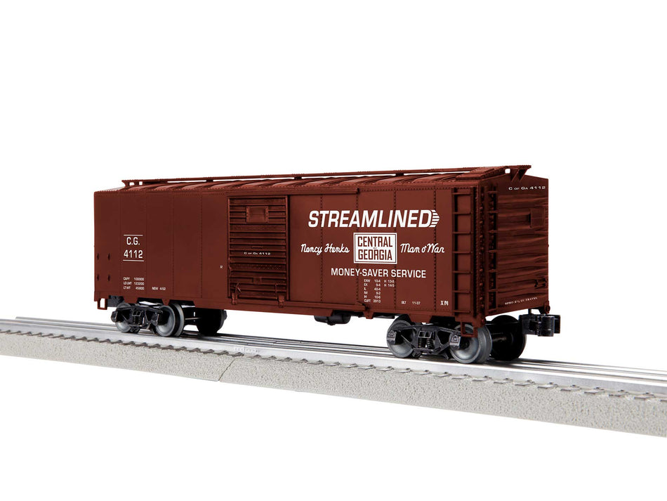CENTRAL OF GEORGIA STEEL SIDE BOXCAR #4112
