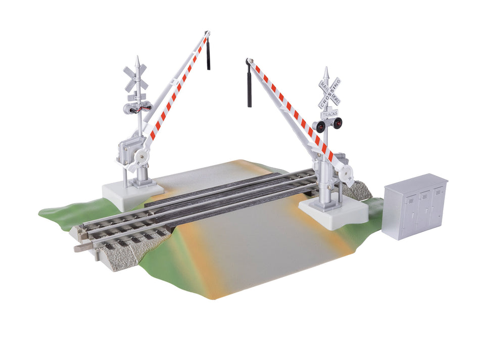 FASTRACK GRADE CROSSING WITH GATES & FLASHERS (UPDATED)
