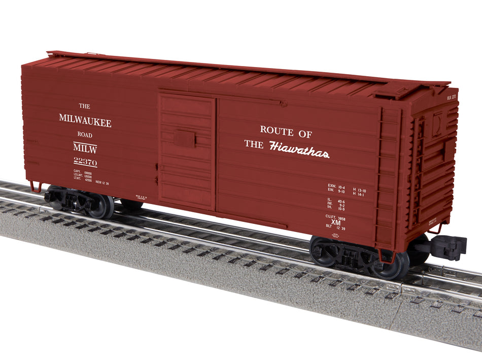 MILWAUKEE ROAD RIB-SIDE BOXCAR (HIAWATHA) #22370
