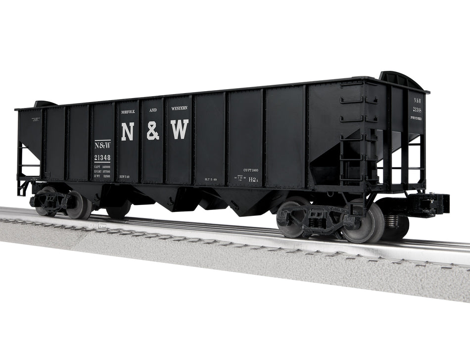 NORFOLK & WESTERN 3-BAY HOPPER W/PEAKED ENDS #21348