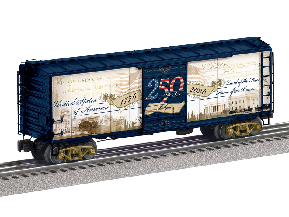 AMERICA 250TH O-SCALE BOXCAR