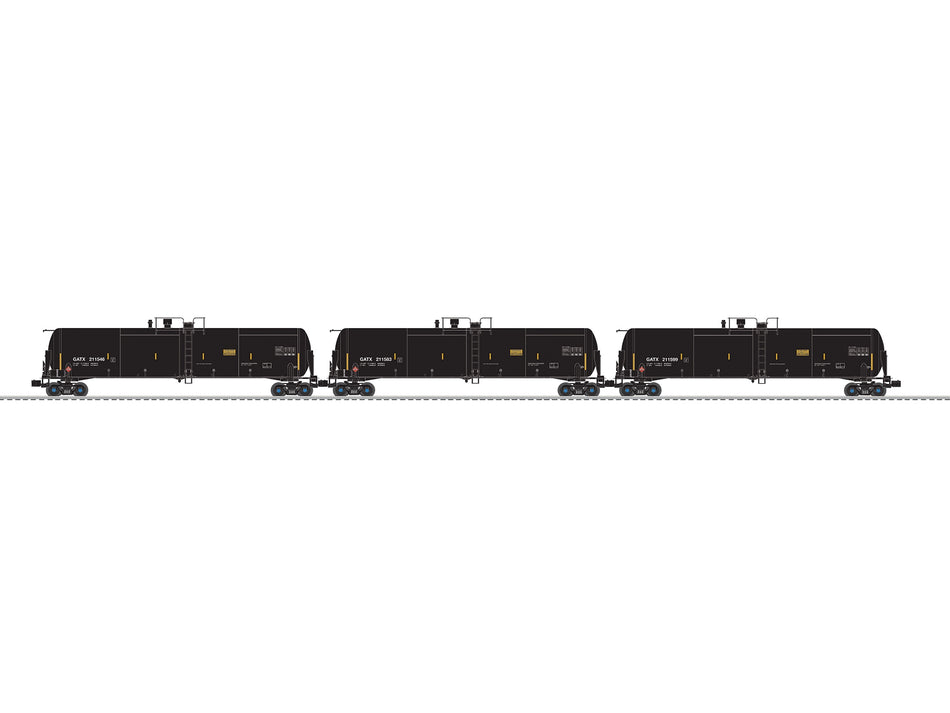 GATX ETHANOL TANK CAR 3 PACK A