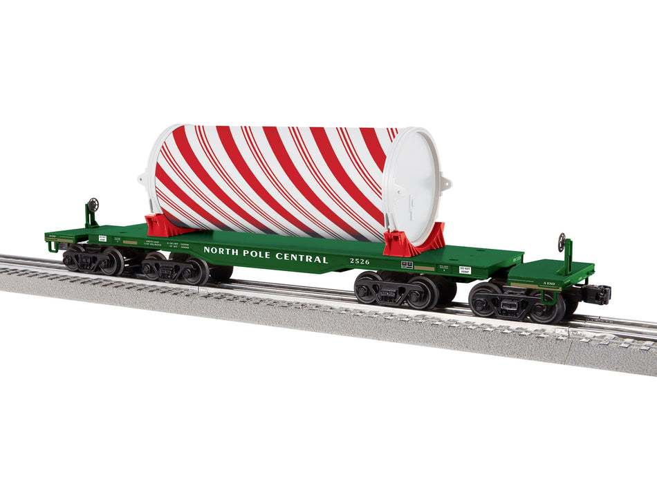 CHRISTMAS HEAVY DUTY FLATCAR WITH LOAD #2526