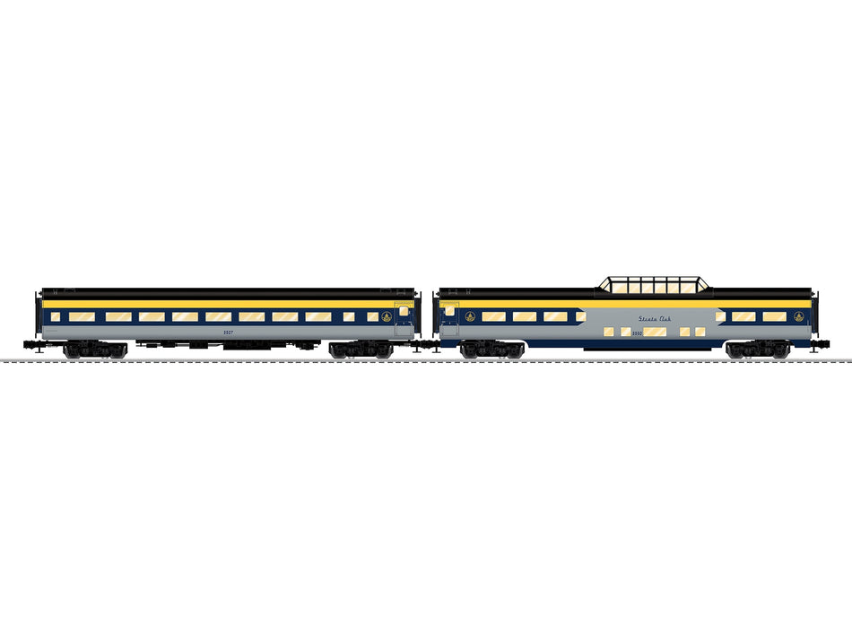 BALTIMORE & OHIO ALUMINUM 18" PASSENGER 2 PACK