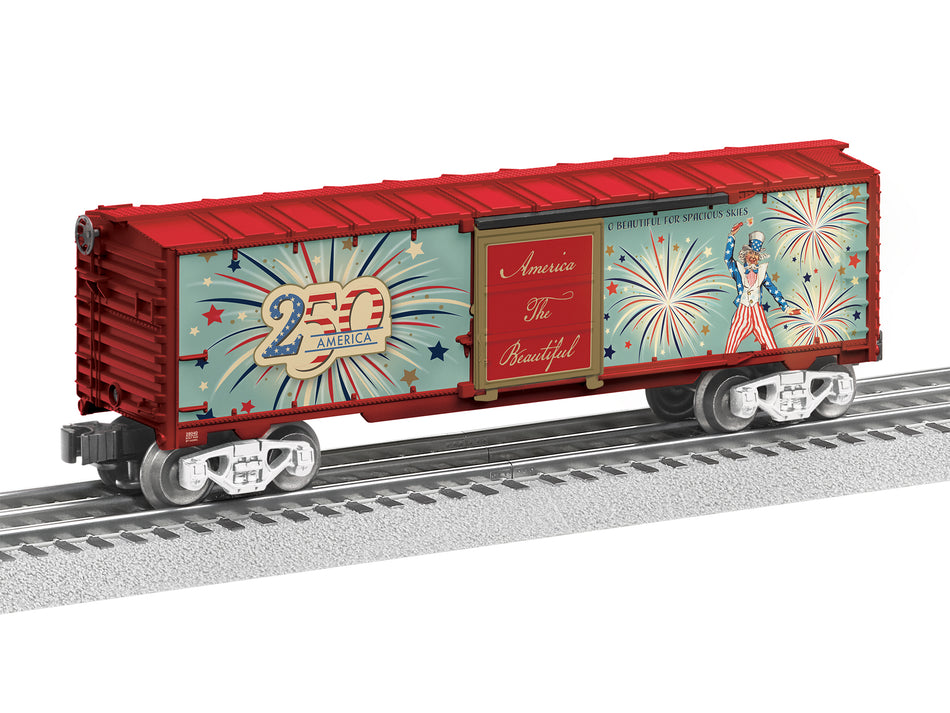 AMERICA'S 250TH FIREWORKS BOXCAR