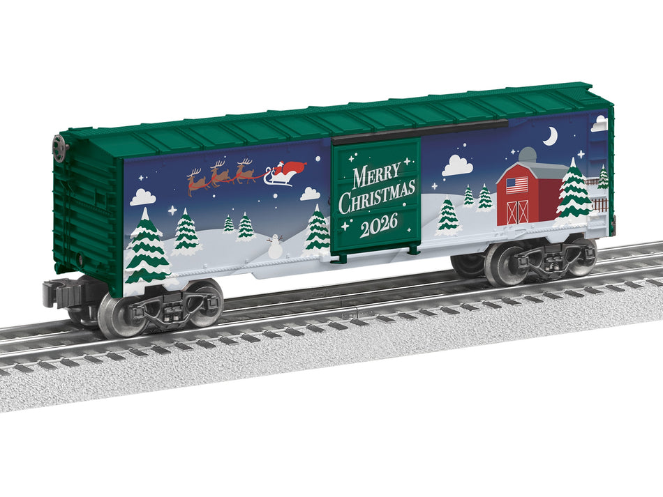 2026 O-GAUGE CHRISTMAS BOXCAR